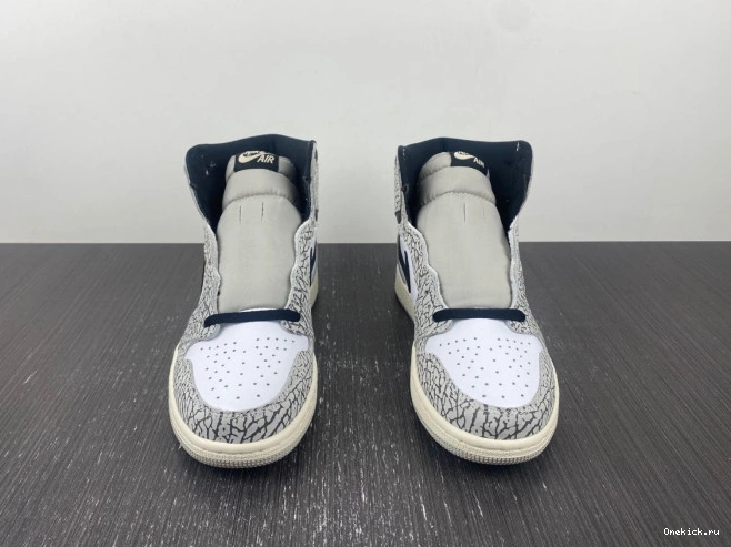 One Kick Jordan 1 Cement High OG White Air DZ5485-052 0717